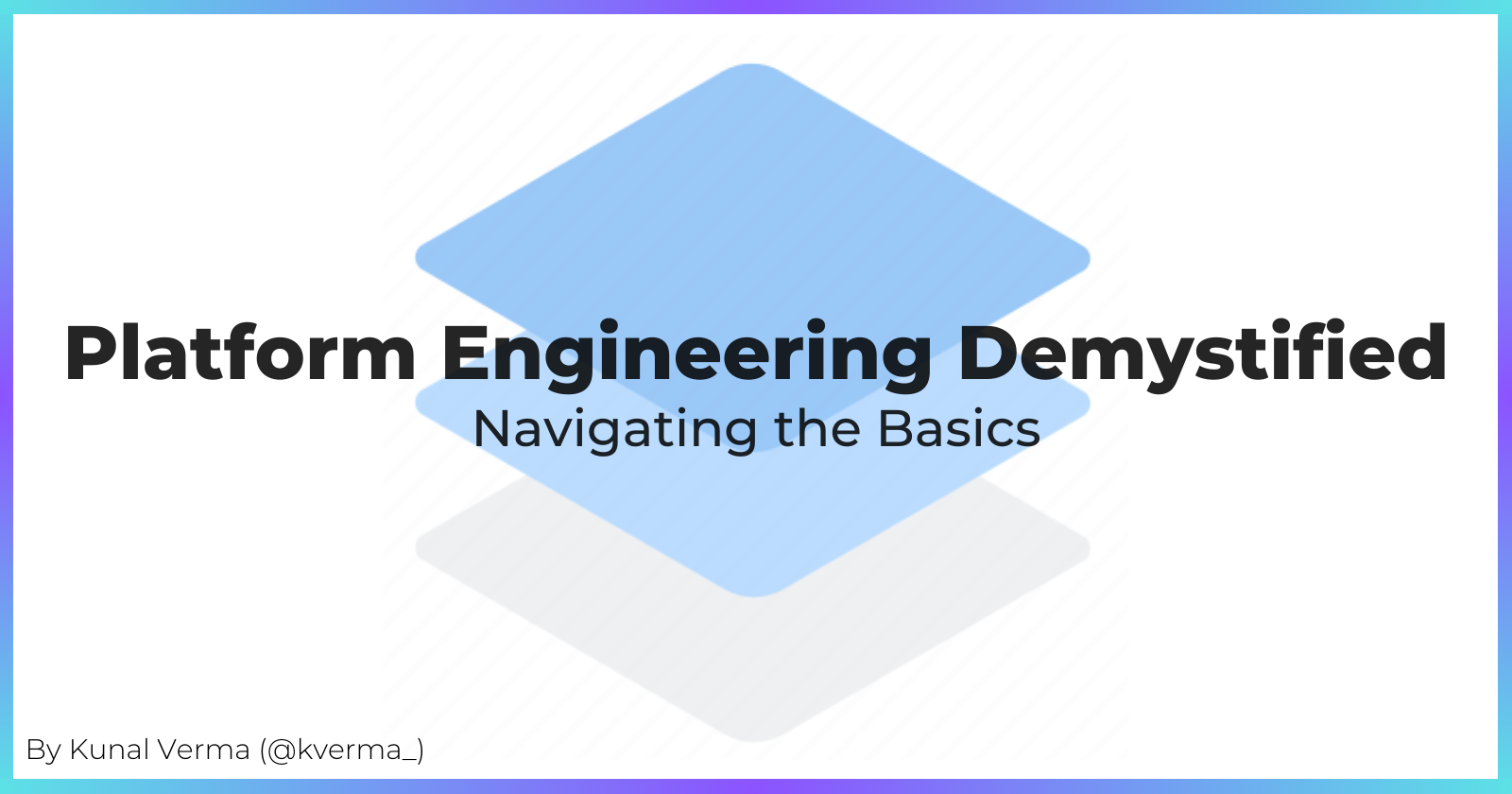 Cover for Platform Engineering Demystified -  Navigating the Basics